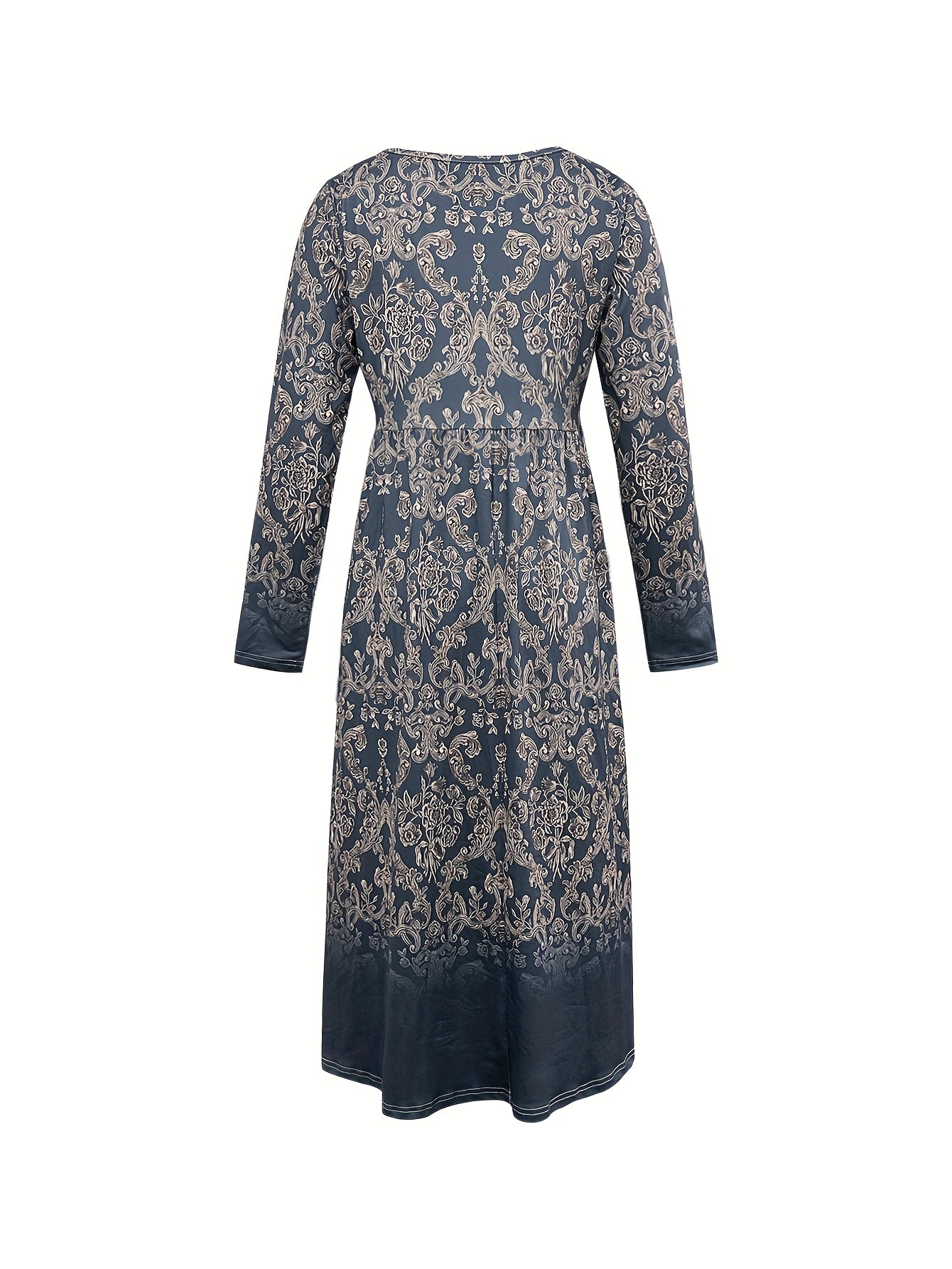 Vestido Midi Mujer Estampado Botánico – Diseño Elegante y Cómodo