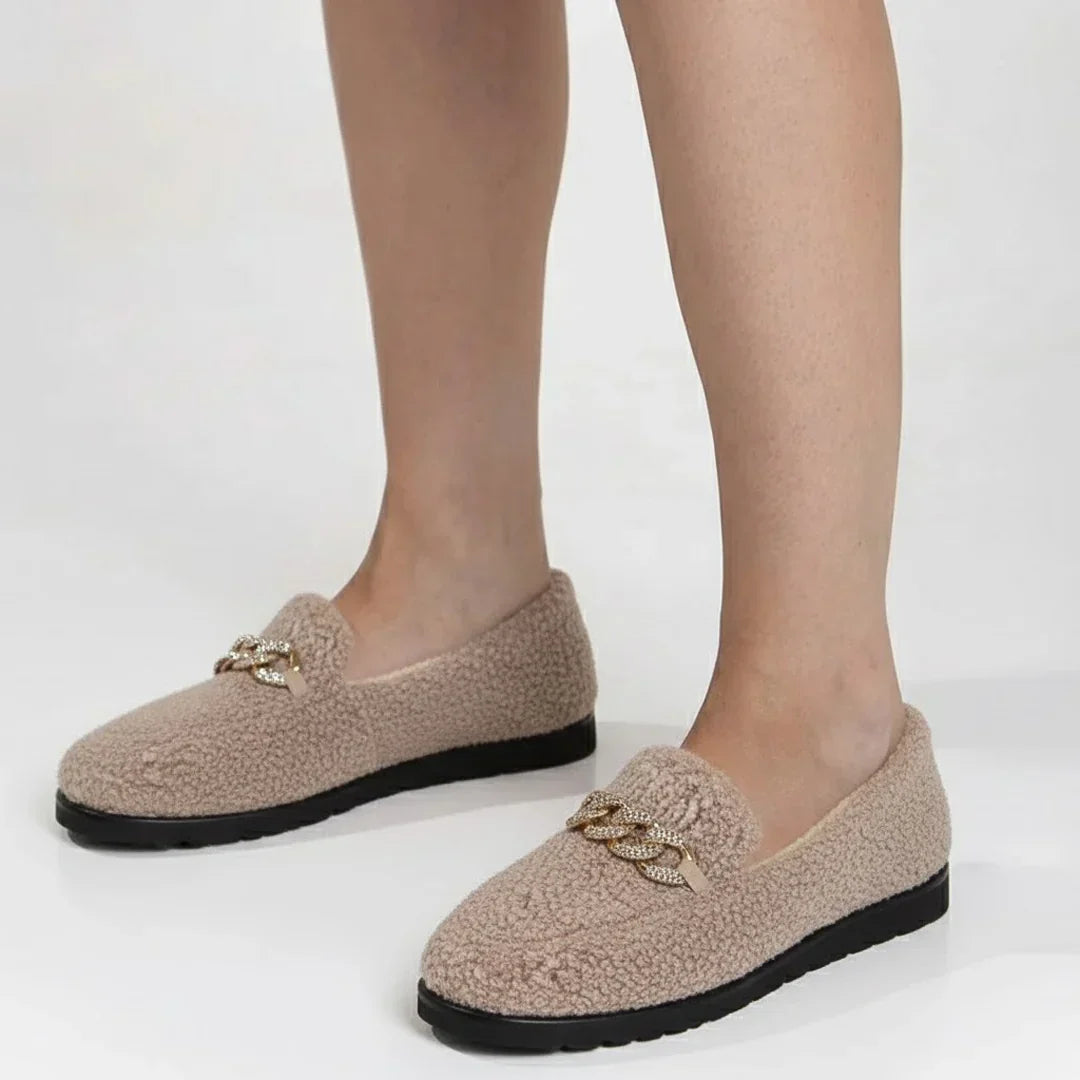 Pantuflas mujer cálidas de interior con suela cómoda – estilo elegante hogar