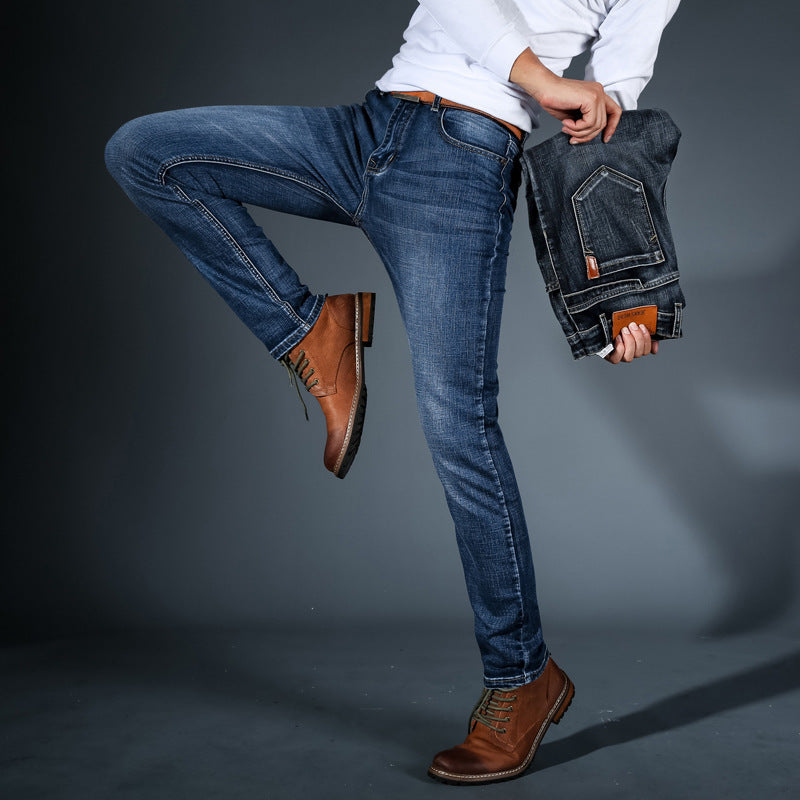 Jeans hombre slim fit elásticos cómodos – estilo moderno versátil diario