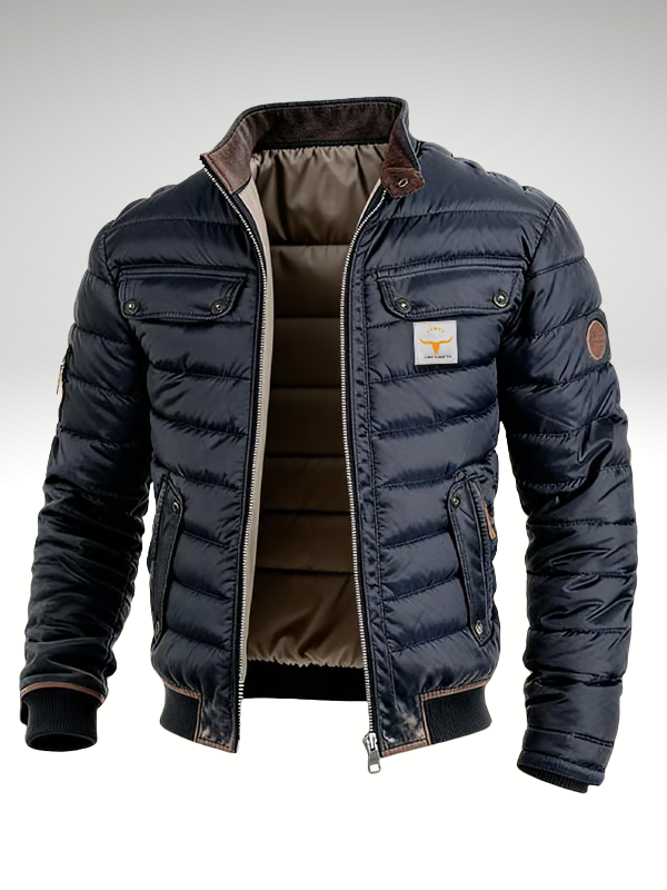 Chaqueta Hombre Acolchada Ligera – Abrigo Cálido y Estilo Moderno