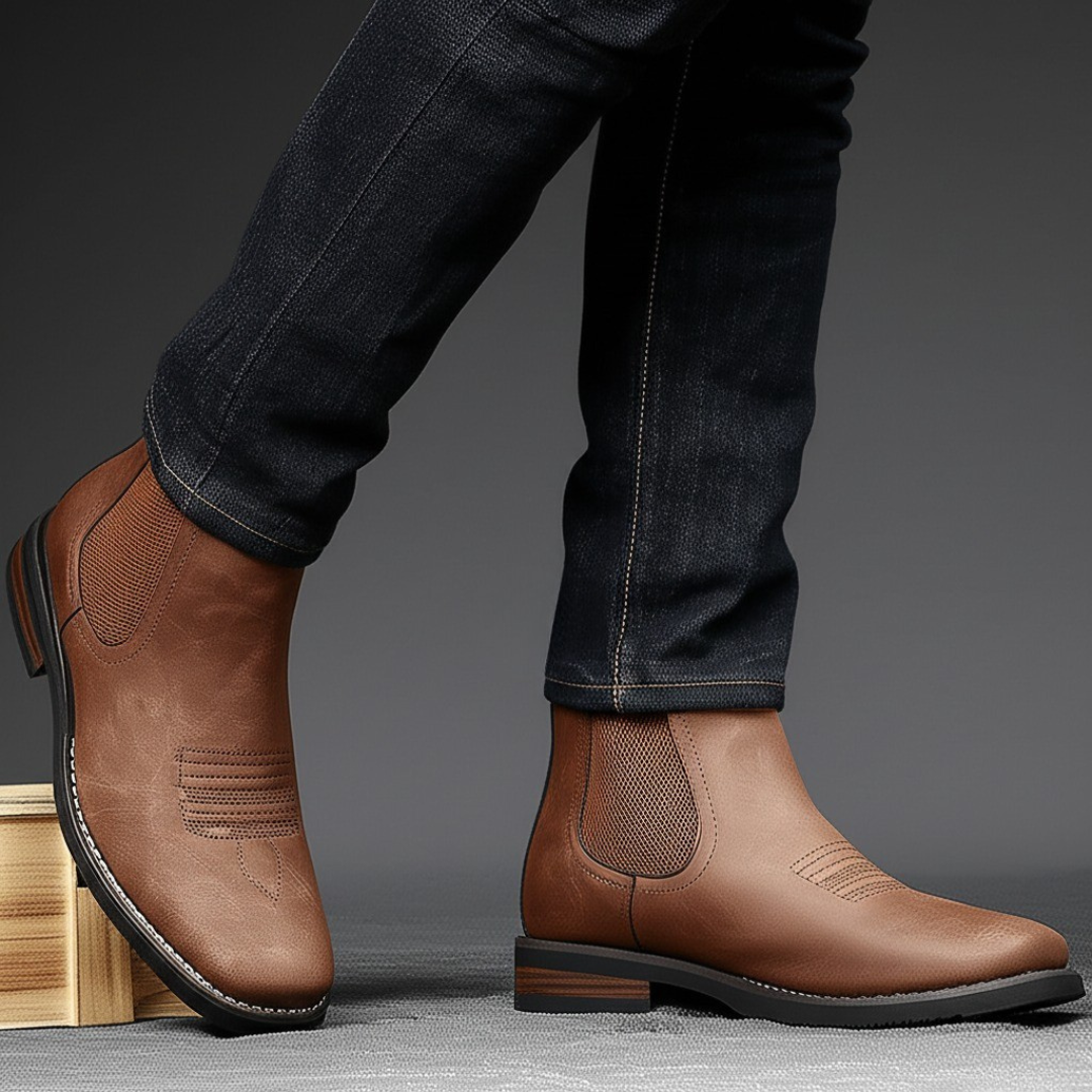 Botas hombre elegantes sin cordones con ajuste cómodo – botines versátiles urbanos