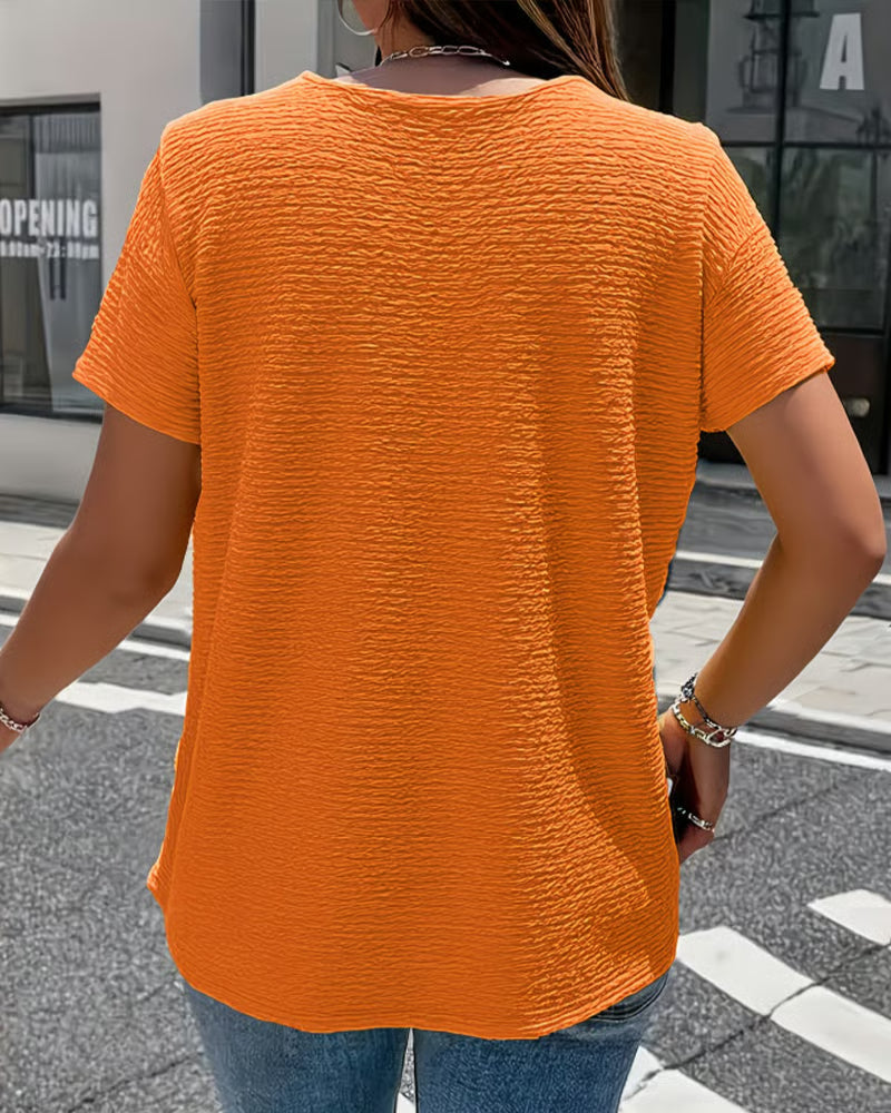 Vestido mujer algodón cuello V fluido – casual verano elegante