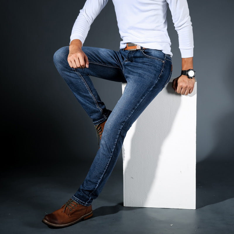 Jeans hombre slim fit elásticos cómodos – estilo moderno versátil diario