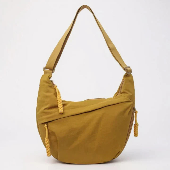 Bolso bandolera mujer en nylon con bolsillos y correa ajustable
