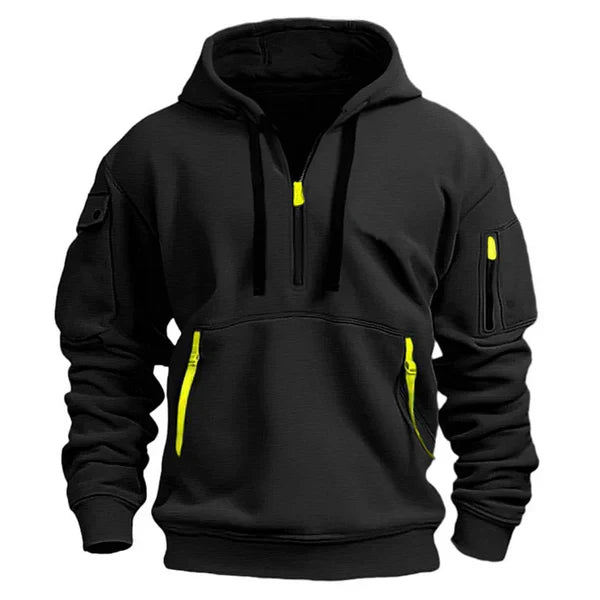 Sudadera hombre con capucha térmica ajuste cómodo – estilo moderno diario