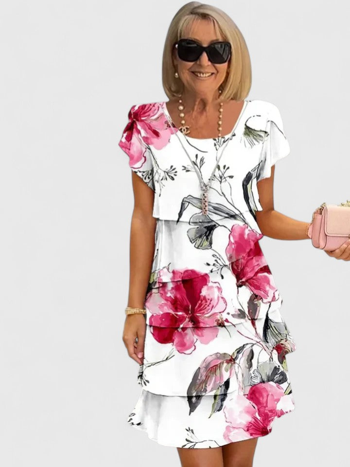 Vestido Mujer Floral Con Volantes – Diseño Elegante y Cómodo