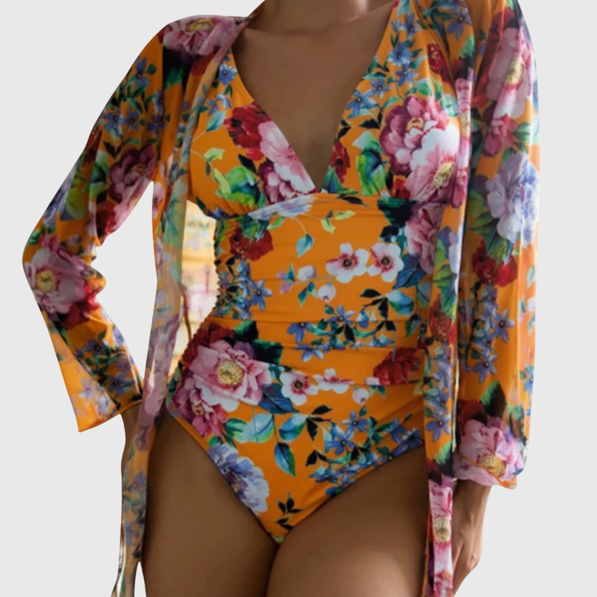 Bañador Mujer Floral Elegante – Conjunto Verano con Estilo