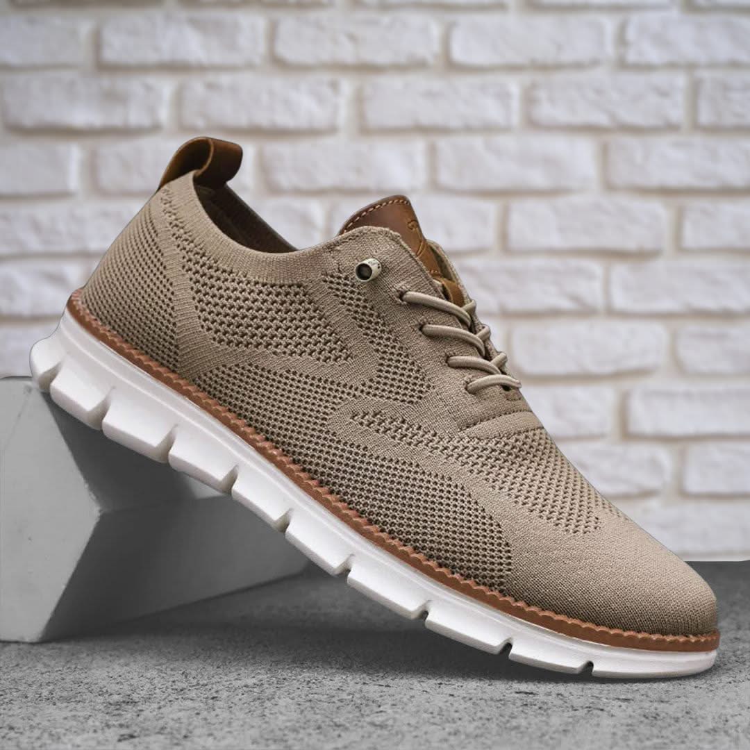 Zapatos de hombre transpirables con cordones y suela flexible