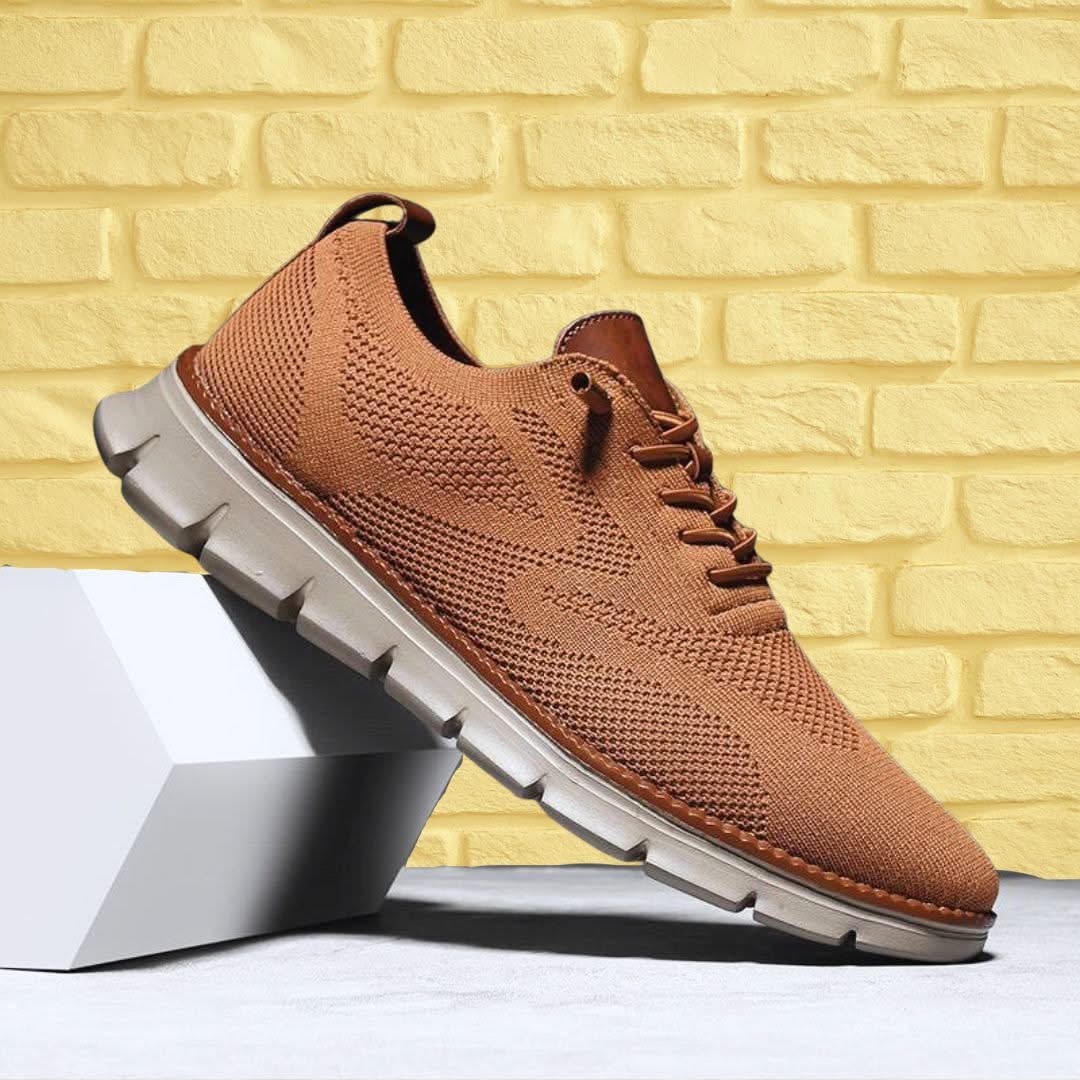 Zapatos de hombre transpirables con cordones y suela flexible