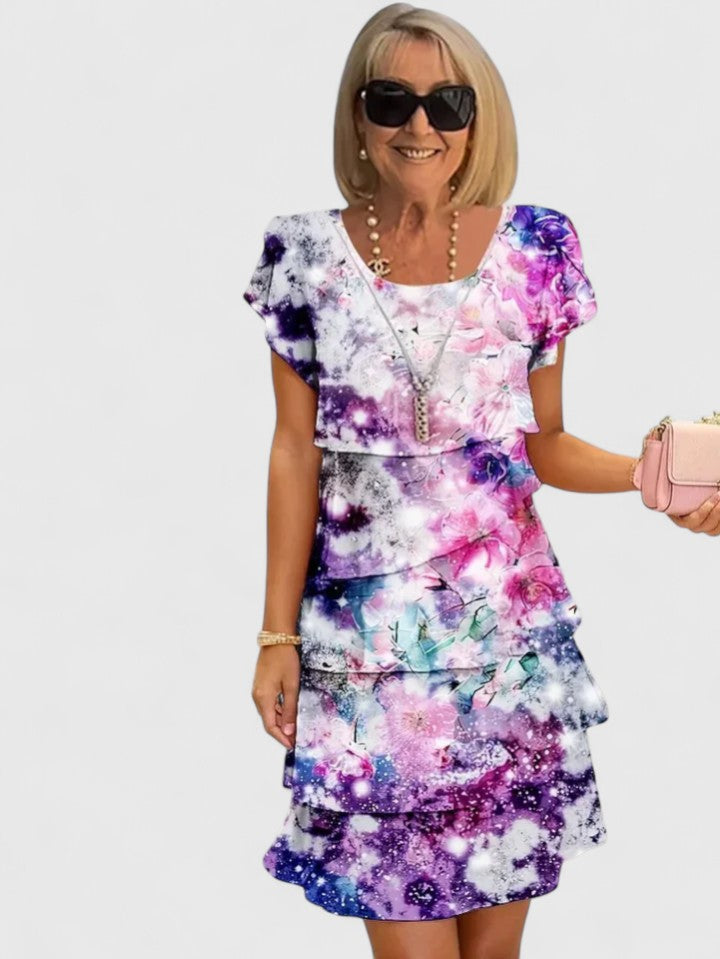 Vestido Mujer Floral Con Volantes – Diseño Elegante y Cómodo