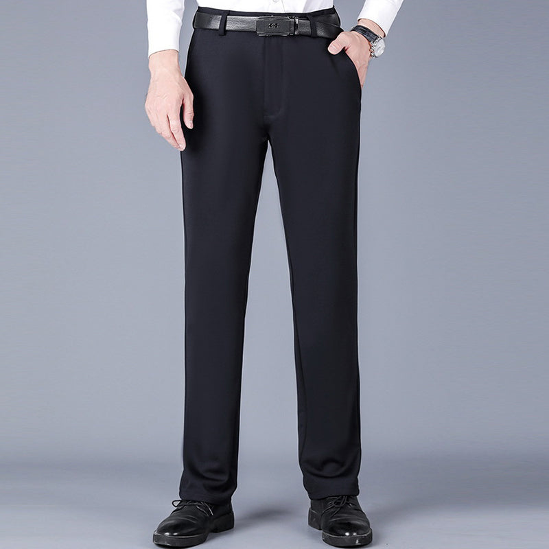 Pantalón slim para hombre de vestir con corte recto elegante
