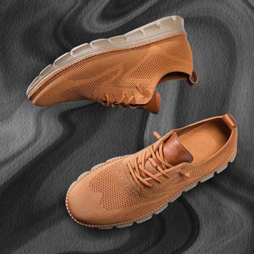 Zapatos de hombre transpirables con cordones y suela flexible