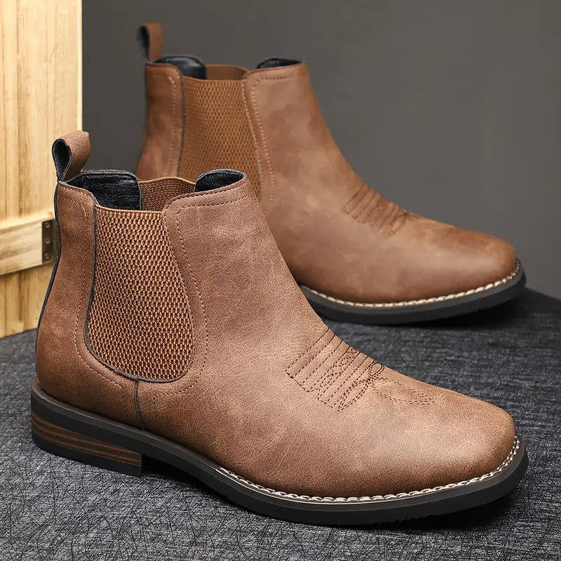 Botas hombre elegantes sin cordones con ajuste cómodo – botines versátiles urbanos