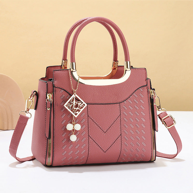 Bolso de mano mujer acolchado con bandolera ajustable