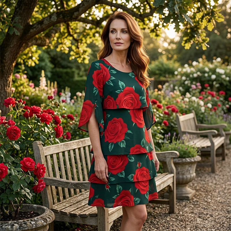 Vestido Floral de Verano Suelto – Estilo Ligero y Elegante