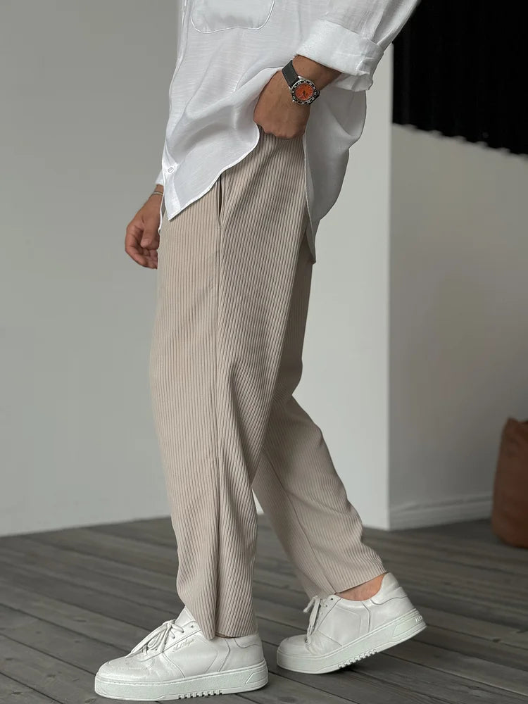 Pantalones hombre elegantes cómodos – estilo clásico versátil diario