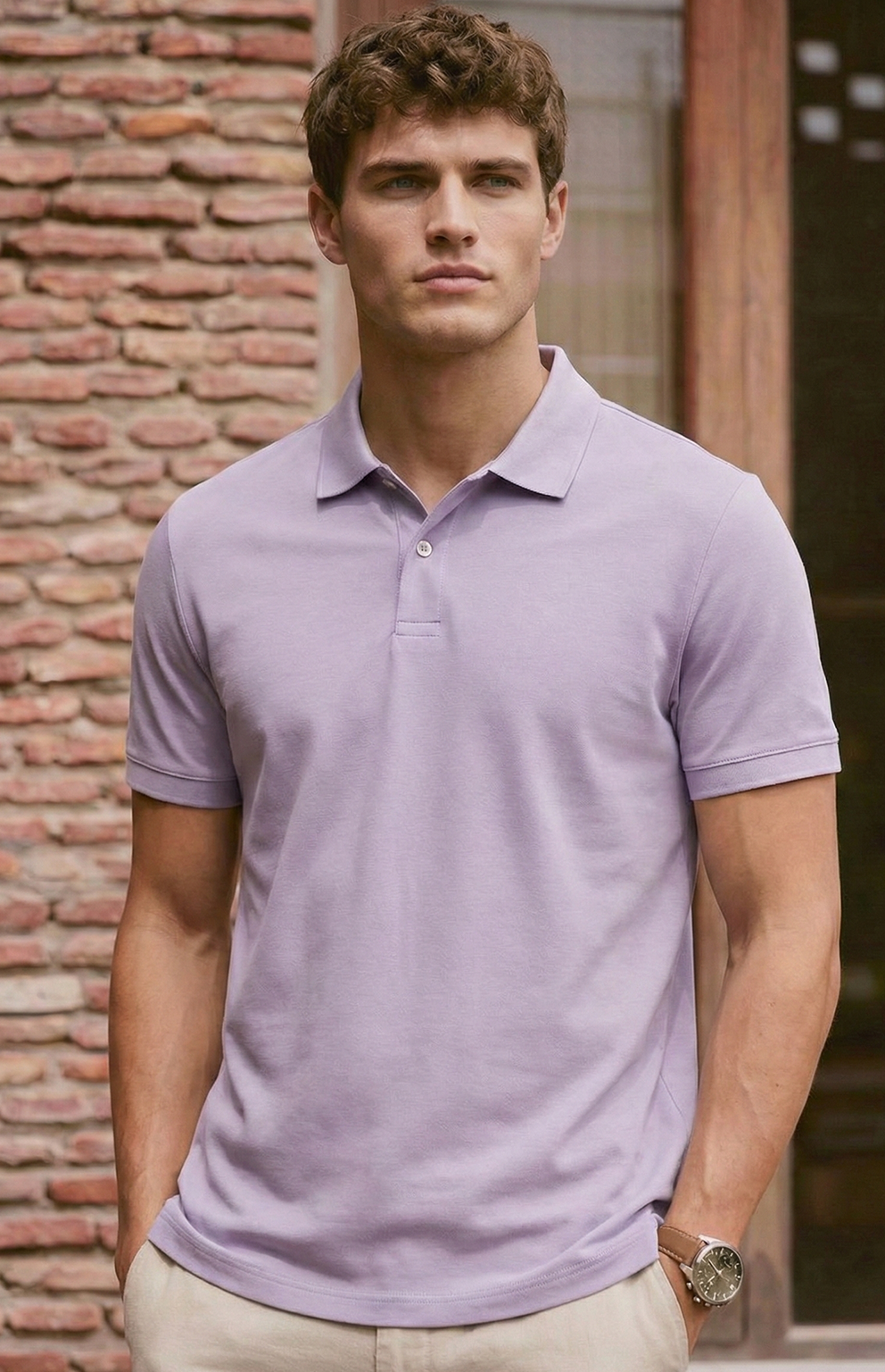 Polo de Punto Minimalista | Álvaro – Lila