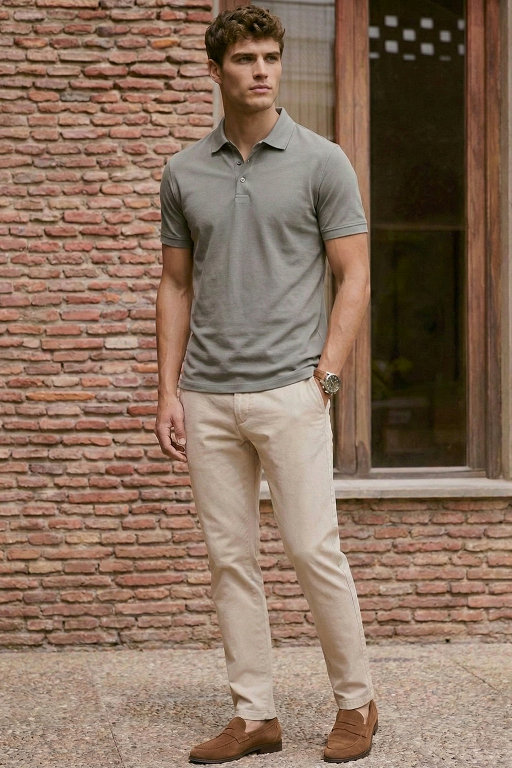 Polo de Punto Minimalista | Marcos – Gris