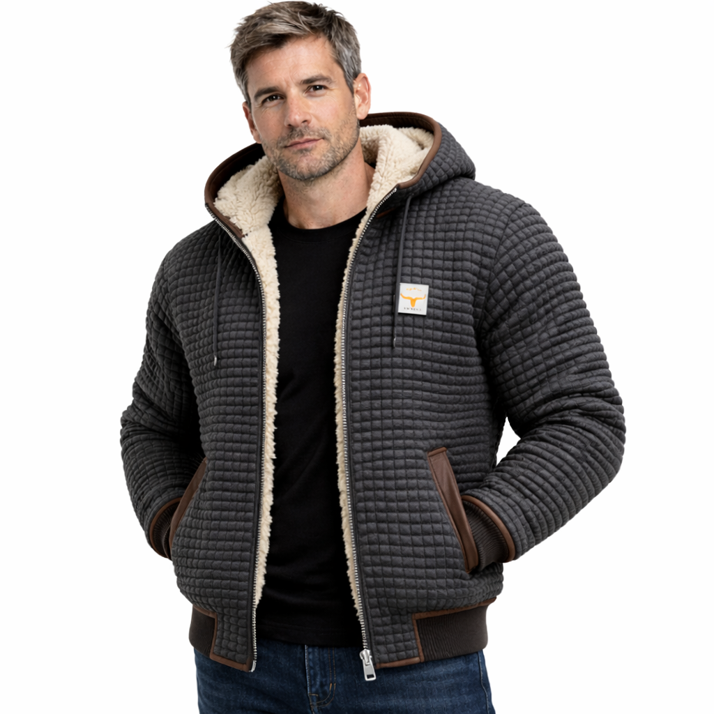 Chaqueta Hombre Acolchada con Capucha – Abrigo Cálido y Estilo Urbano
