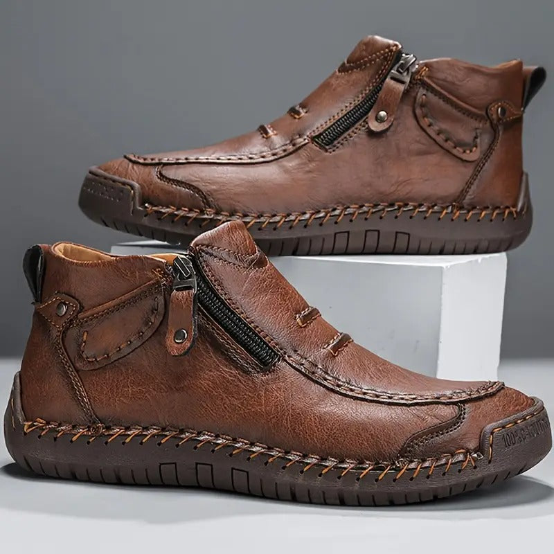 Zapatos hombre cómodos ergonómicos con cremallera – calzado casual ligero diario