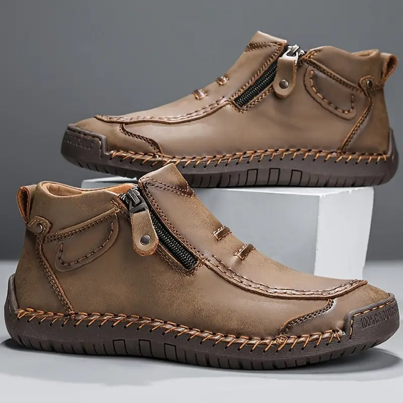 Zapatos hombre cómodos ergonómicos con cremallera – calzado casual ligero diario