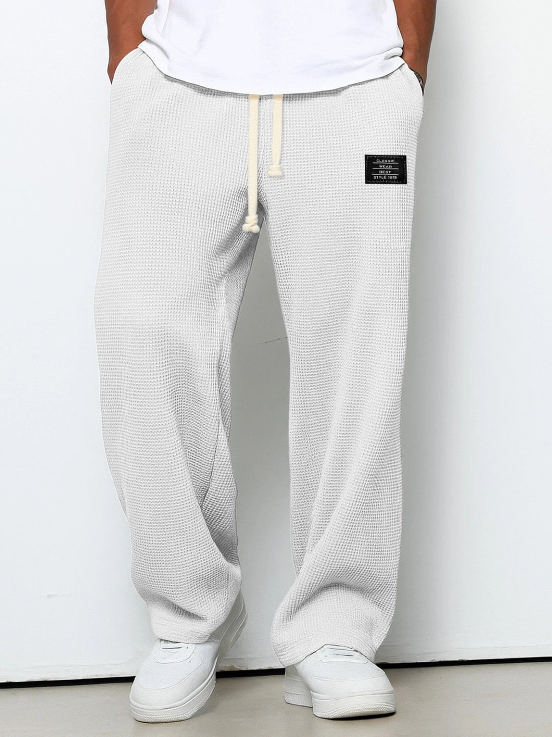 Pantalones hombre pierna ancha cómodos – ajuste relajado para uso casual