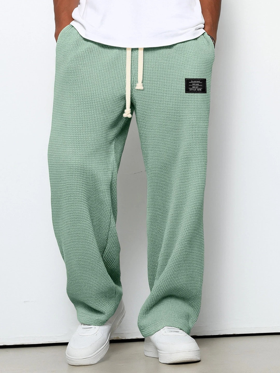 Pantalones hombre pierna ancha cómodos – ajuste relajado para uso casual
