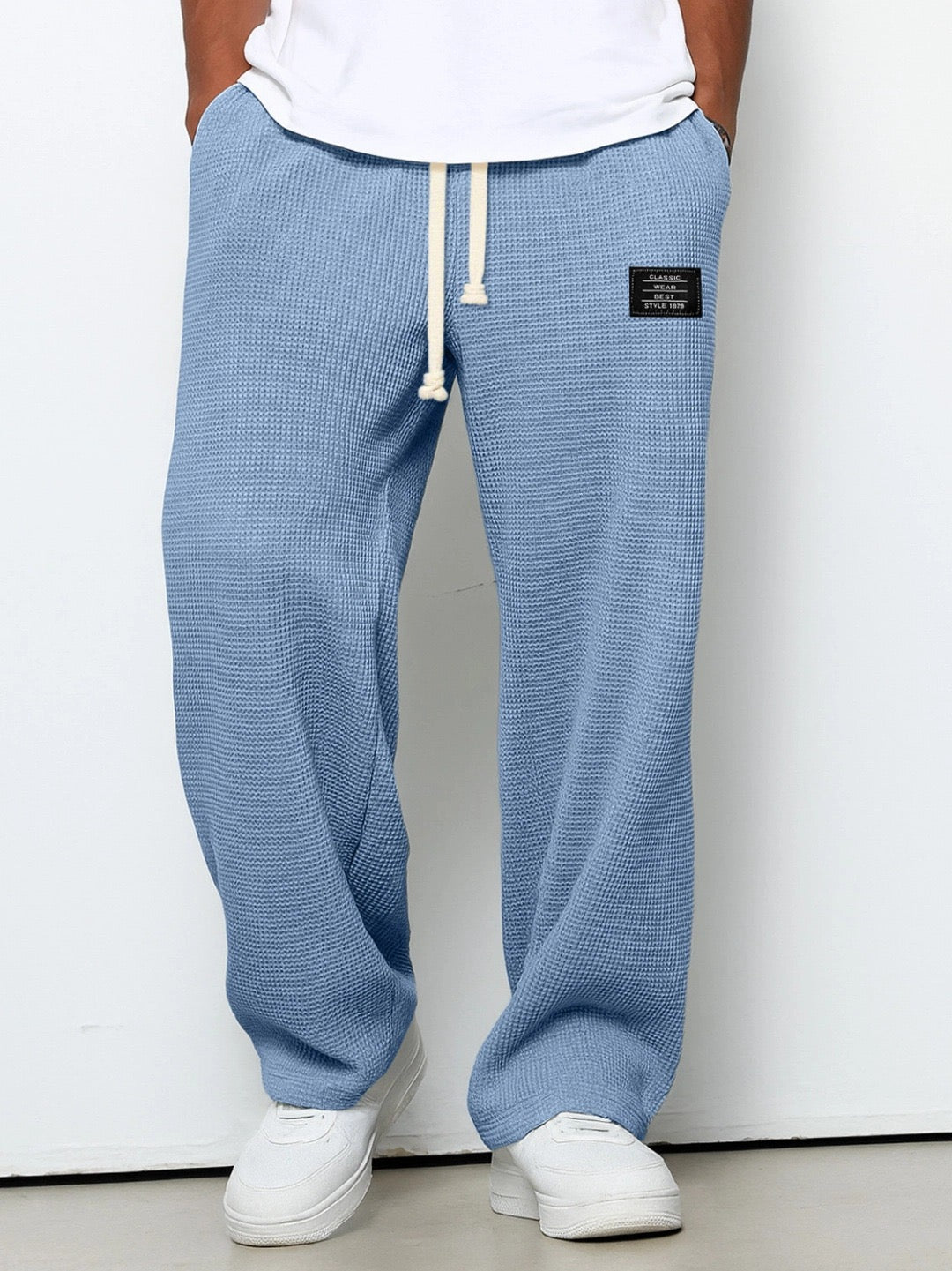 Pantalones hombre pierna ancha cómodos – ajuste relajado para uso casual