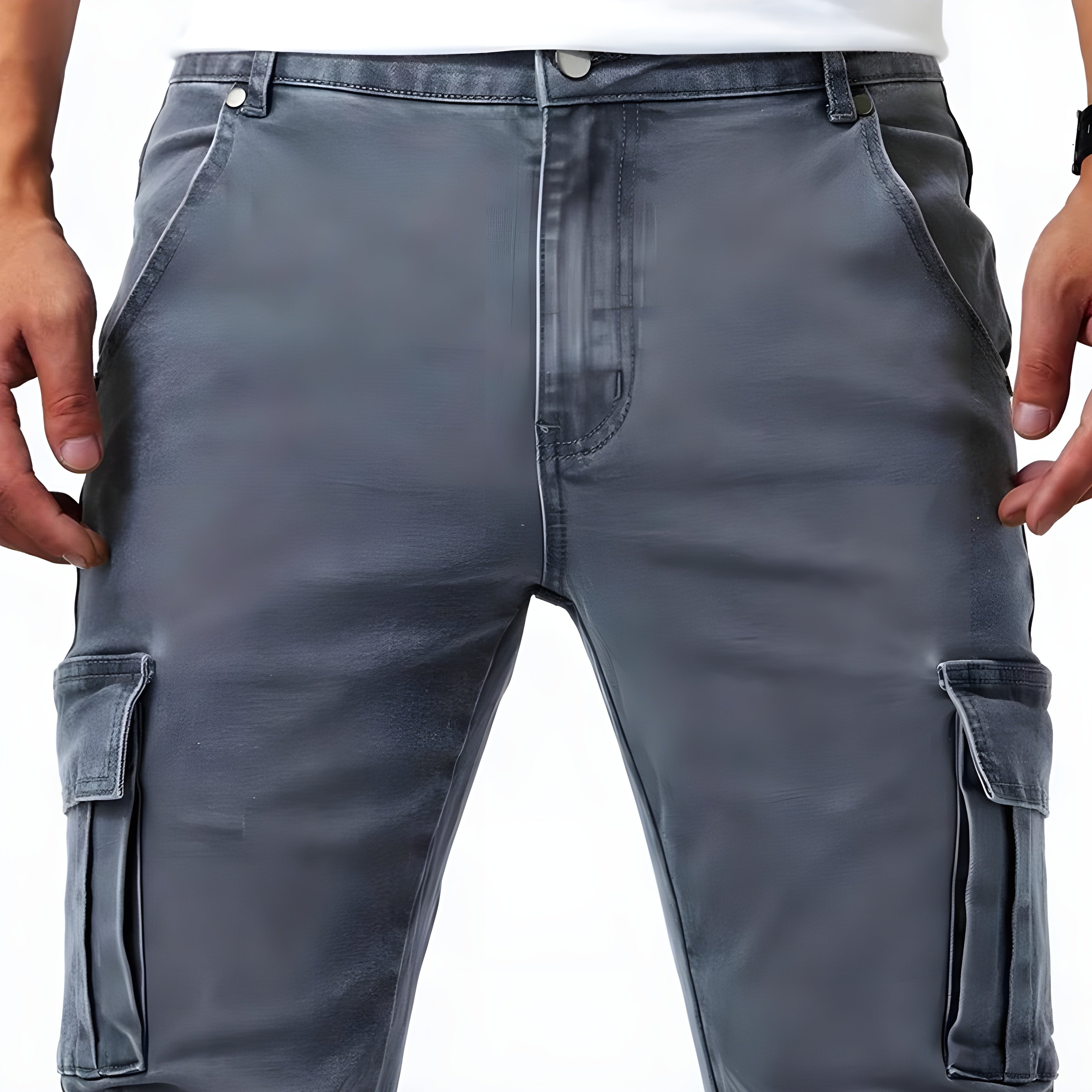 Pantalón cargo hombre elástico cómodo – estilo urbano funcional para uso diario