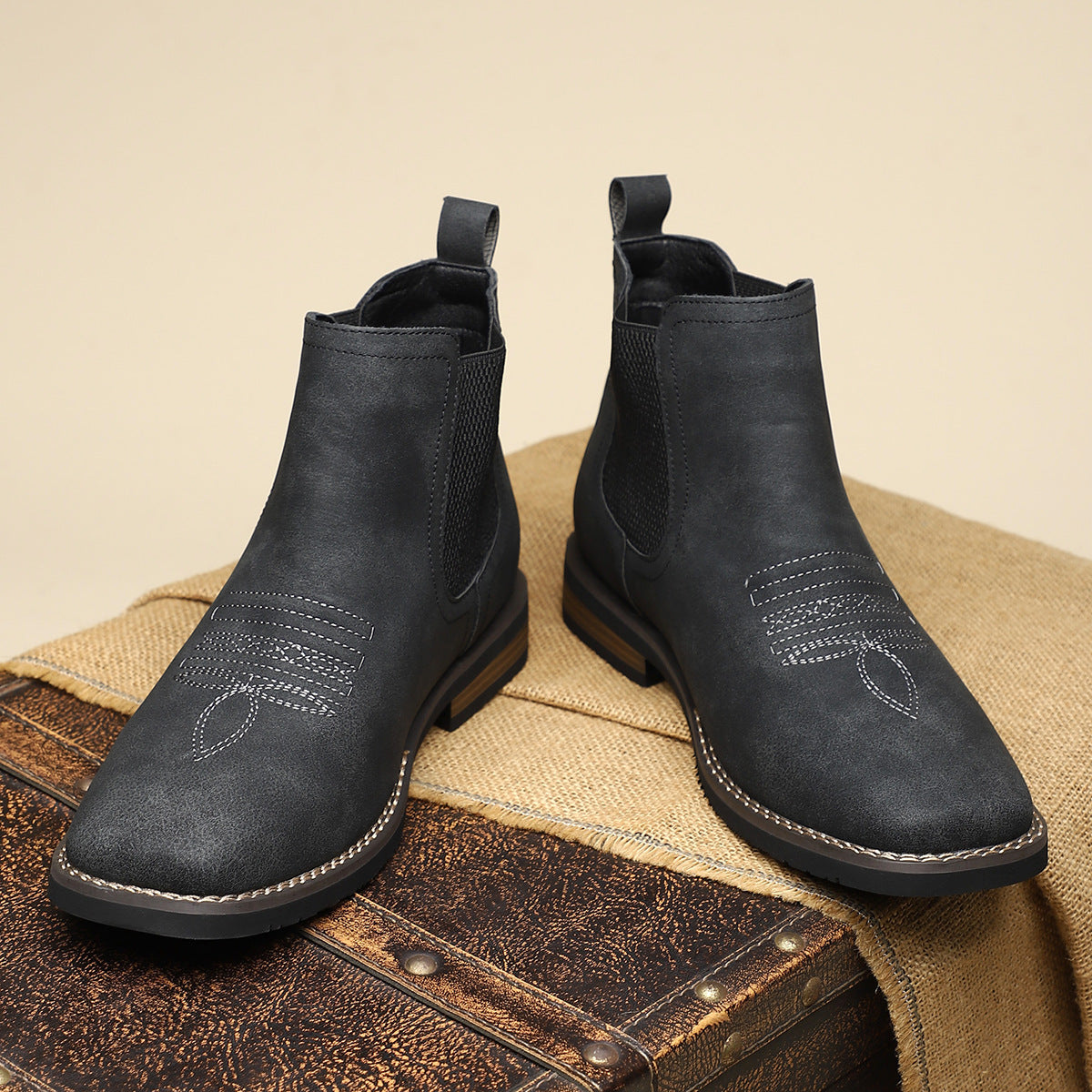 Botas hombre elegantes sin cordones con ajuste cómodo – botines versátiles urbanos