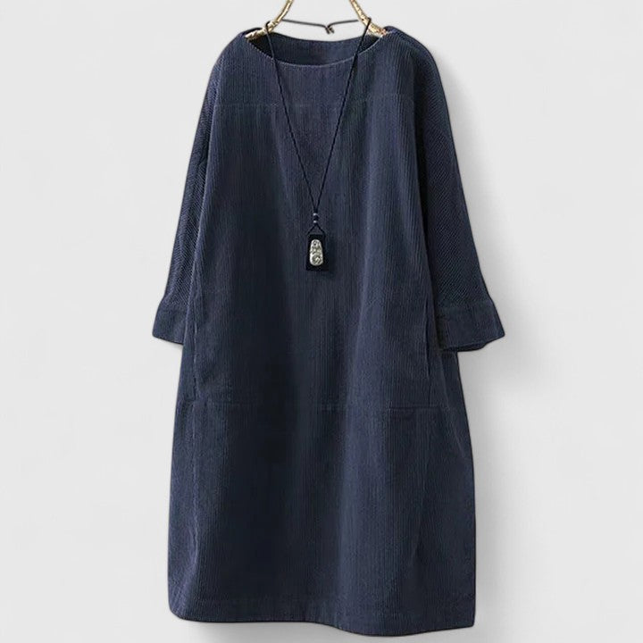 Vestido Midi Mujer Suelto – Estilo Casual Cómodo y Elegante