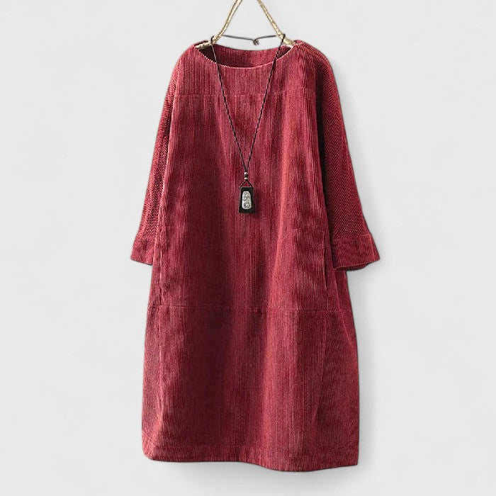 Vestido Midi Mujer Suelto – Estilo Casual Cómodo y Elegante