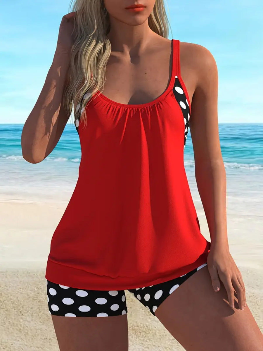 Bikini Mujer Lunares Elegante – Cintura Alta Verano