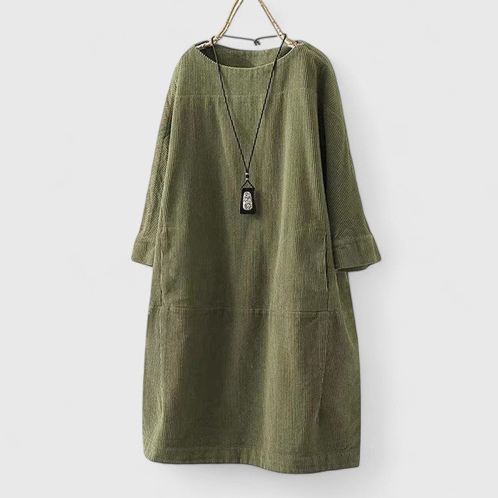 Vestido Midi Mujer Suelto – Estilo Casual Cómodo y Elegante
