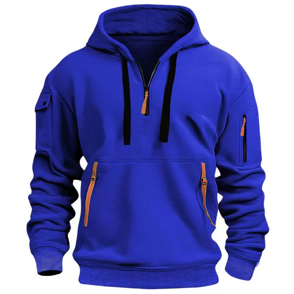 Sudadera hombre con capucha térmica ajuste cómodo – estilo moderno diario