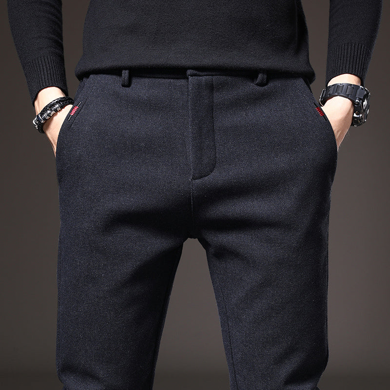 Pantalón vestir hombre slim fit elástico – estilo elegante cómodo para oficina