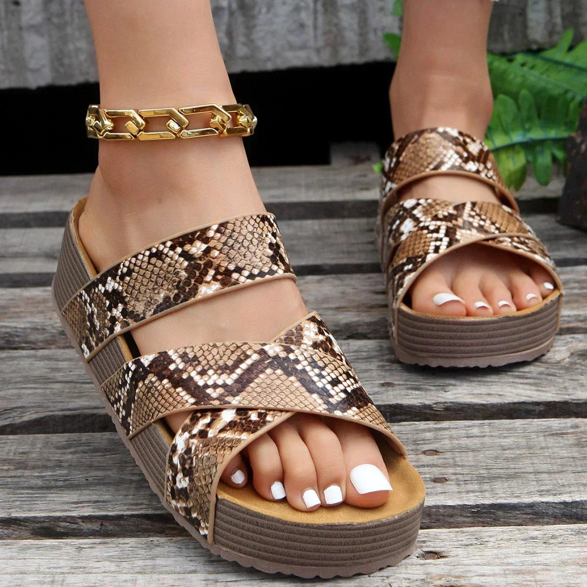 Sandalias Mujer Ortopédicas Con Tiras Cruzadas – Estilo Cómodo Para Uso Diario