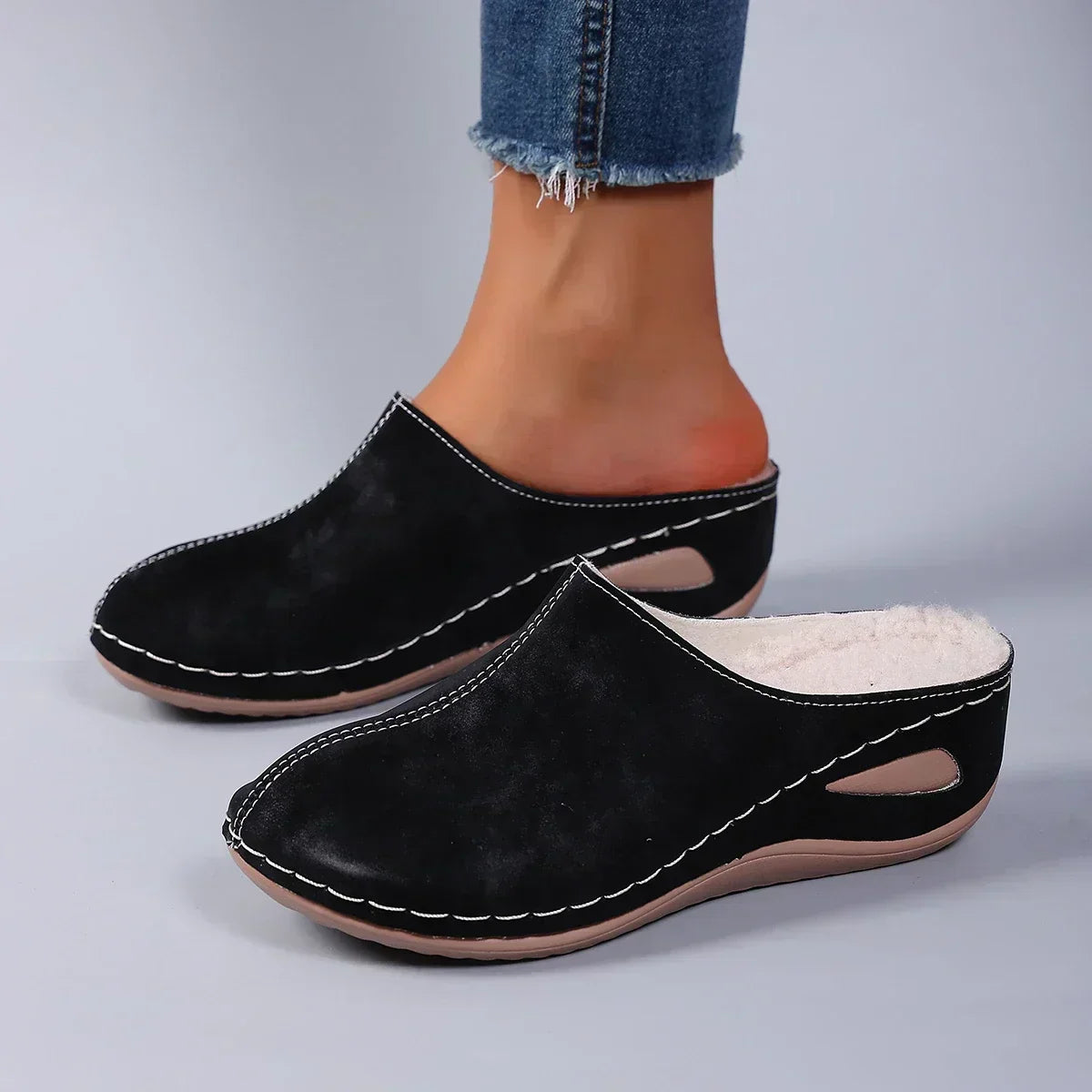 Zapatillas ortopédicas mujer para casa con soporte cómodo – estilo casual confort