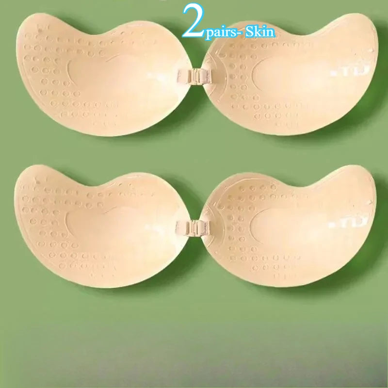 Sujetador adhesivo push up mujer sin tirantes para espalda descubierta