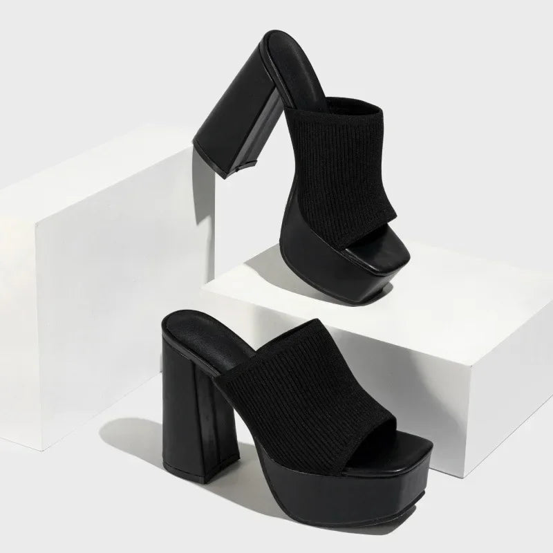 Sandalias Mujer Con Tacón Bloque Y Plataforma – Diseño Moderno Para Eventos