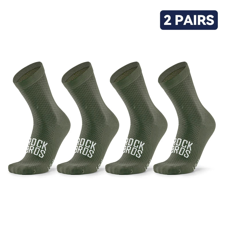 Pack 2 calcetines unisex de ciclismo transpirables y elásticos