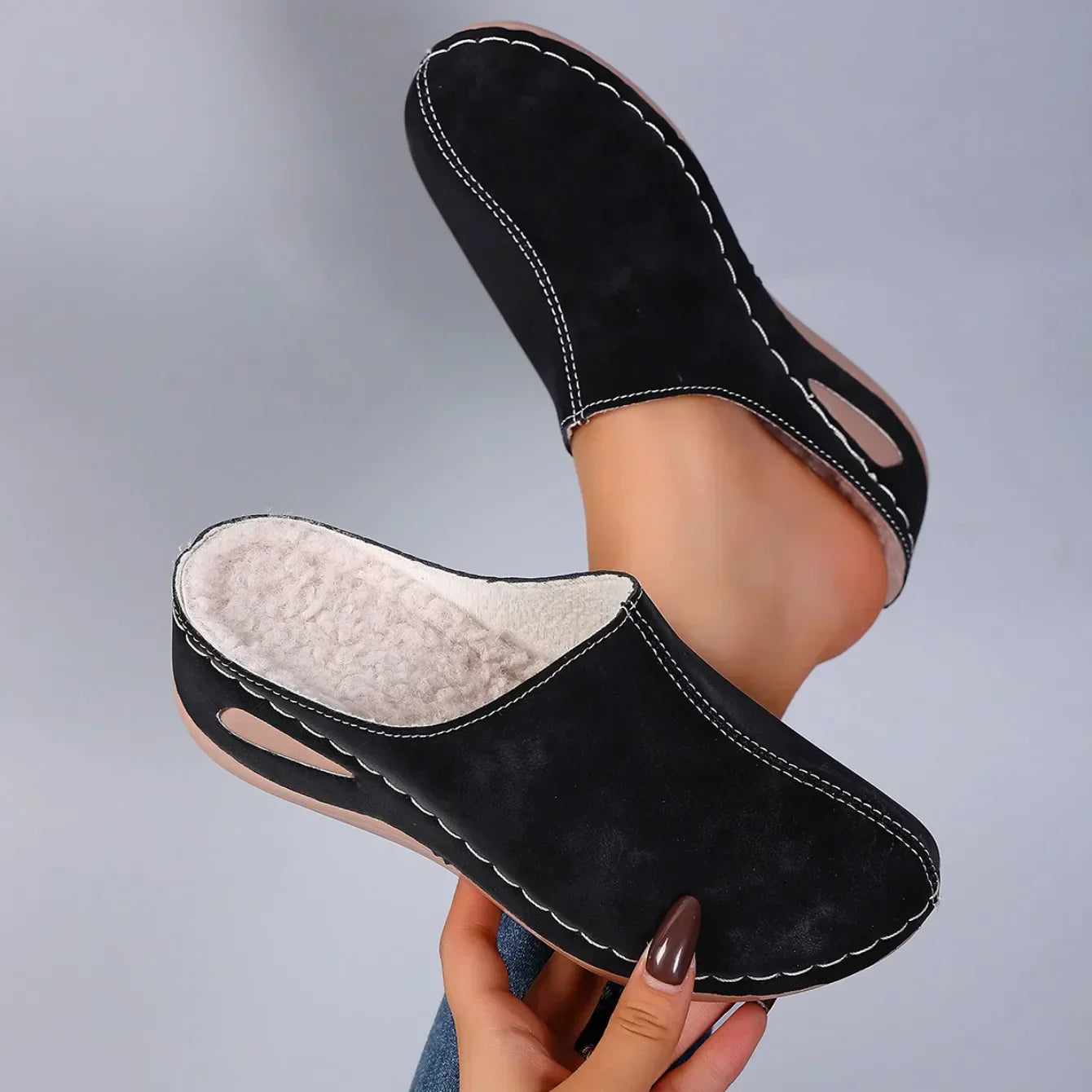 Zapatillas ortopédicas mujer para casa con soporte cómodo – estilo casual confort
