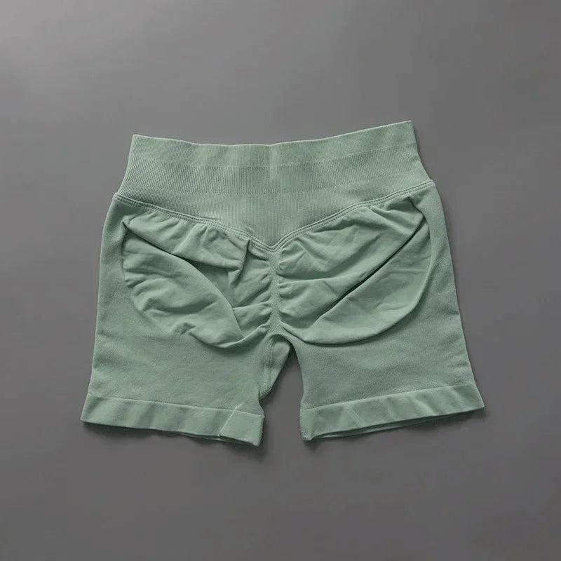 Shorts de sport ajustés | Short de sport pour femmes, 4.5 pouces, pour gymnastique, Yoga, course à pied, exercice, tricot de qualité, respirant, sans couture, vêtements de mise en forme
