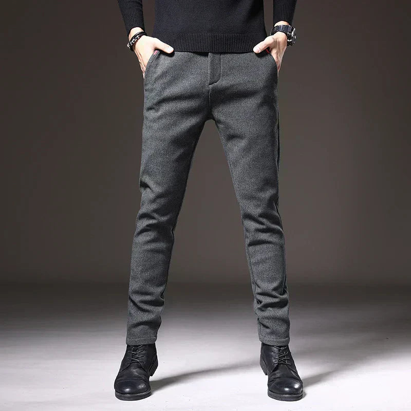 Pantalón vestir hombre slim fit elástico – estilo elegante cómodo para oficina