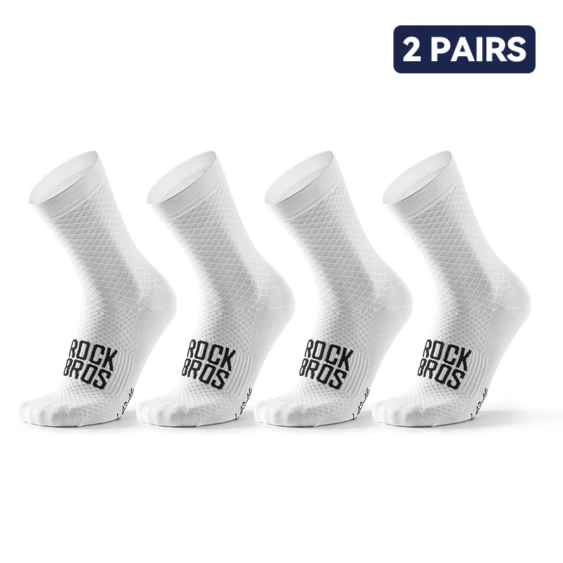 Pack 2 calcetines unisex de ciclismo transpirables y elásticos