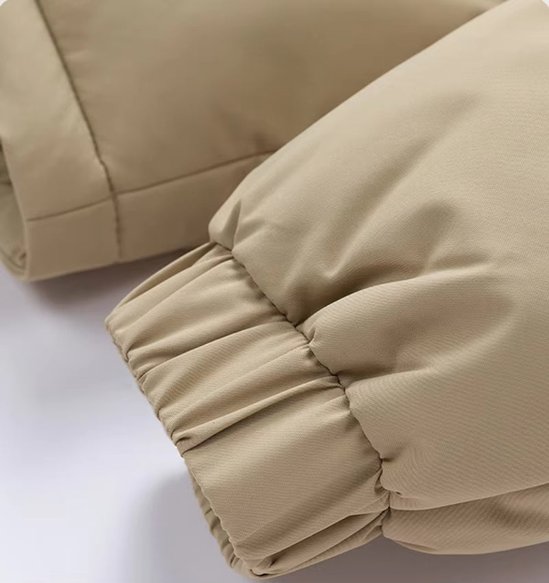 Chaqueta acolchada para hombre con capucha y cremallera