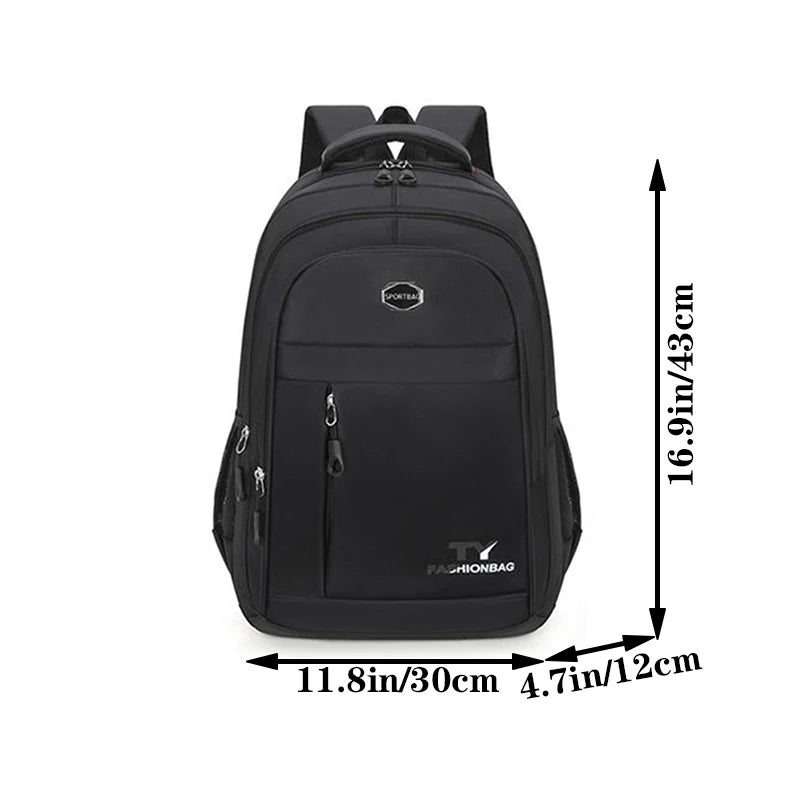 Mochila escolar unisex de nylon de gran capacidad, mochila para colegio, bolsa escolar, mochila de viaje