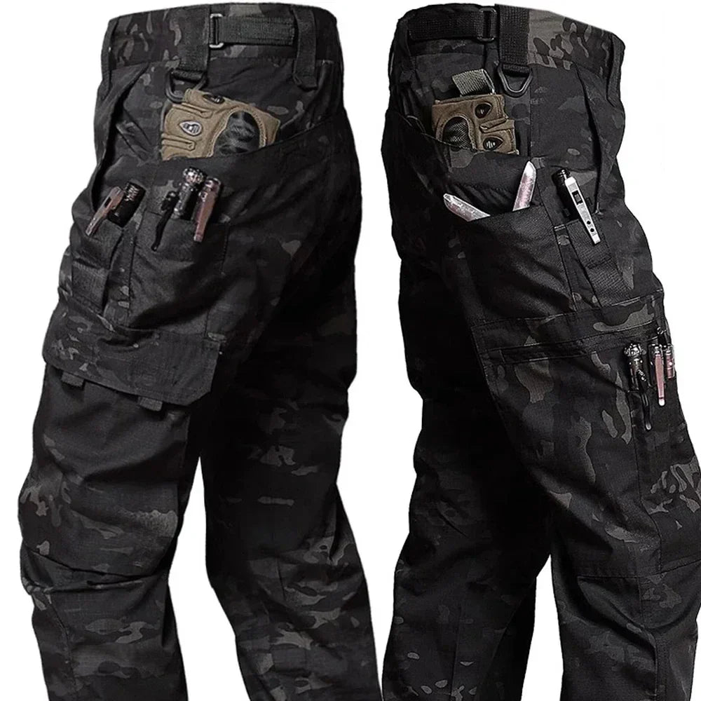 Pantalón táctico hombre impermeable resistente – cargo funcional para exterior