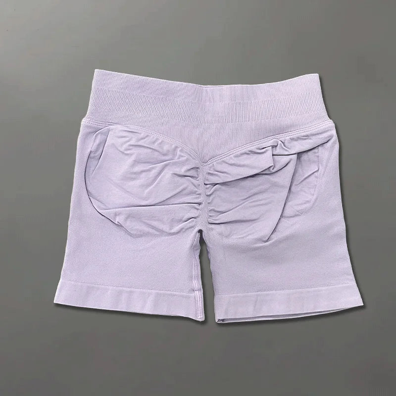 Shorts de sport ajustés | Short de sport pour femmes, 4.5 pouces, pour gymnastique, Yoga, course à pied, exercice, tricot de qualité, respirant, sans couture, vêtements de mise en forme
