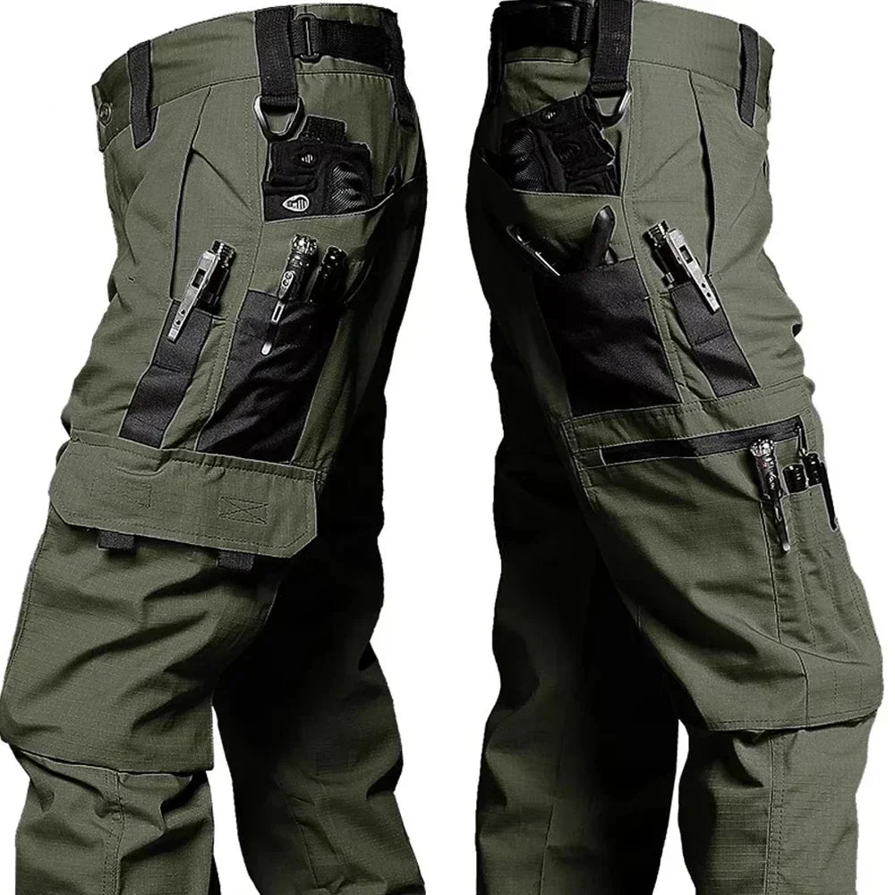Pantalón táctico hombre impermeable resistente – cargo funcional para exterior
